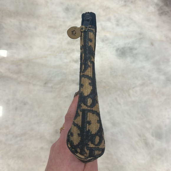 Vintage Dior Canvas Zip Pouch/Clutch - Picture 3 of 16